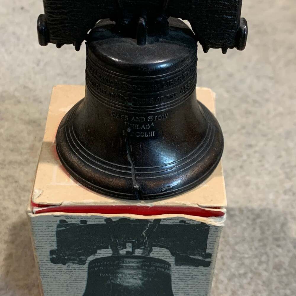 Vintage Penncraft Miniature Liberty Bell Replica #610 with Original Box